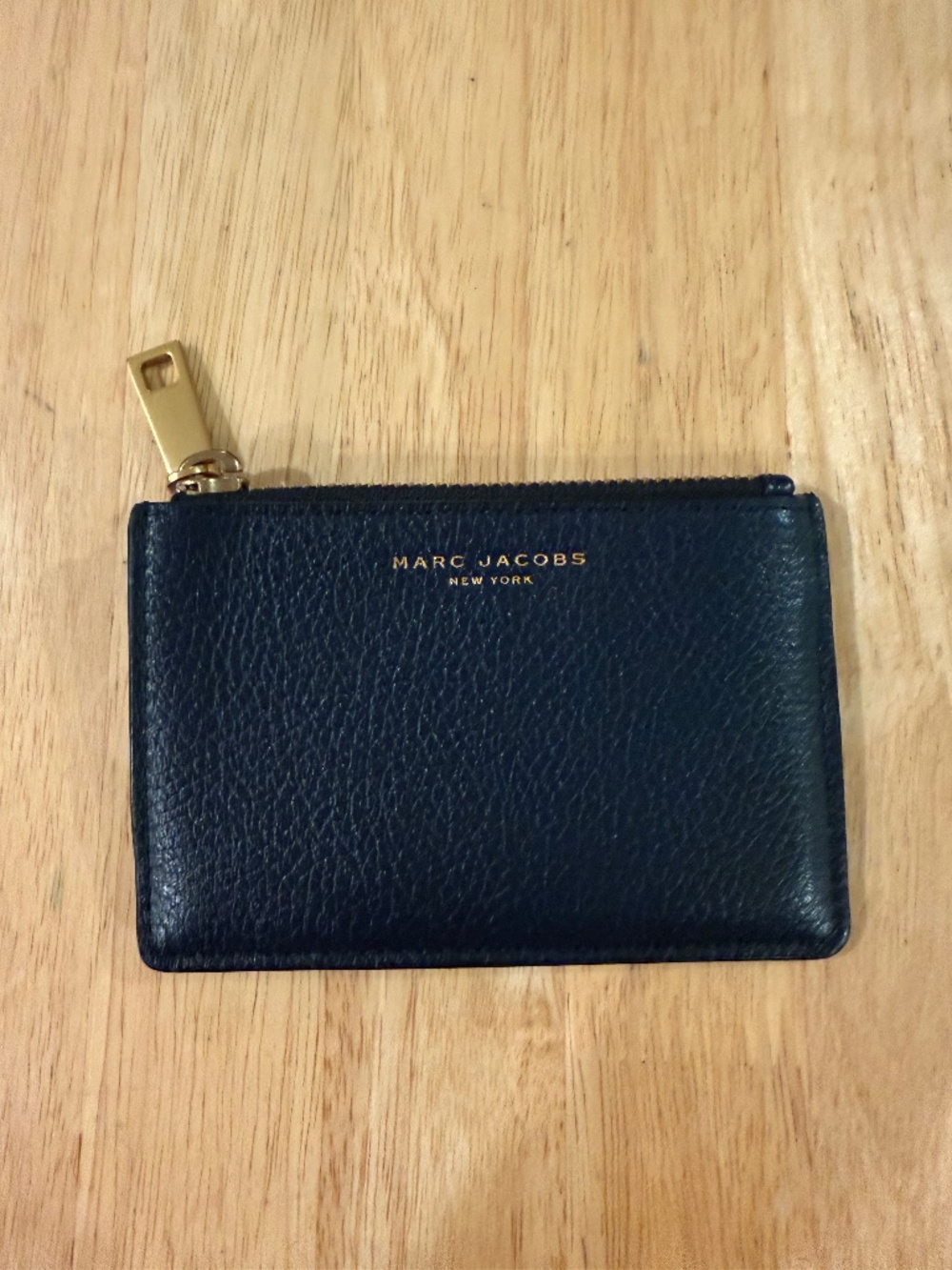 Brand New Navy Blue MARC JACOBS Leather Card Case Wallet